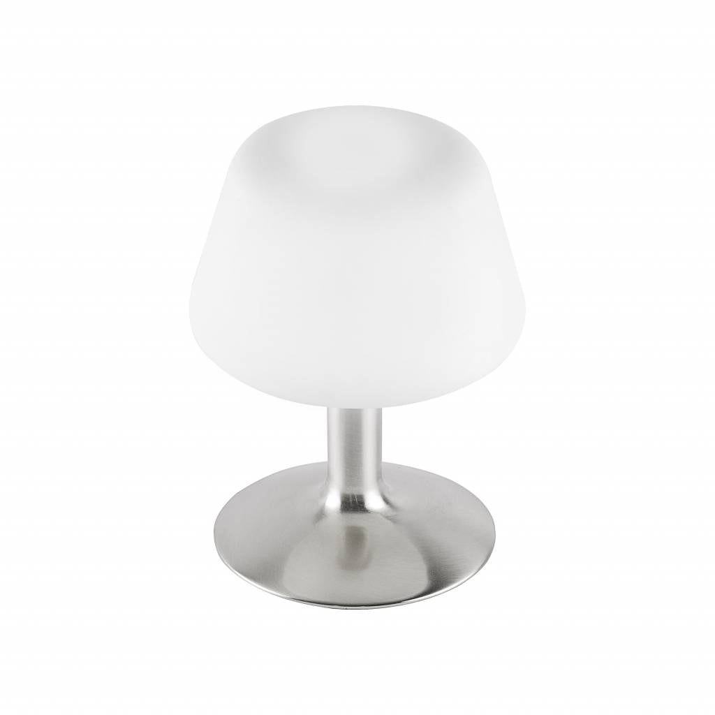 Paul Neuhaus Tafellamp TILL RVS incl. Stappendimmer