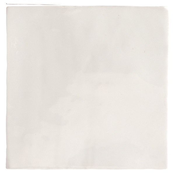 Faïence murale unie blanc brillant L.10 x l.10 cm x ép.8 mm, Twist