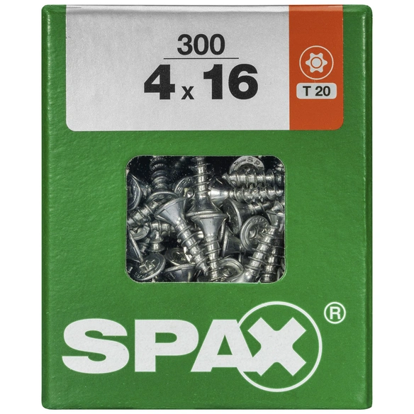 Universalschraube, 4 mm, Stahl, 300 Stk., TRX 4x16 L