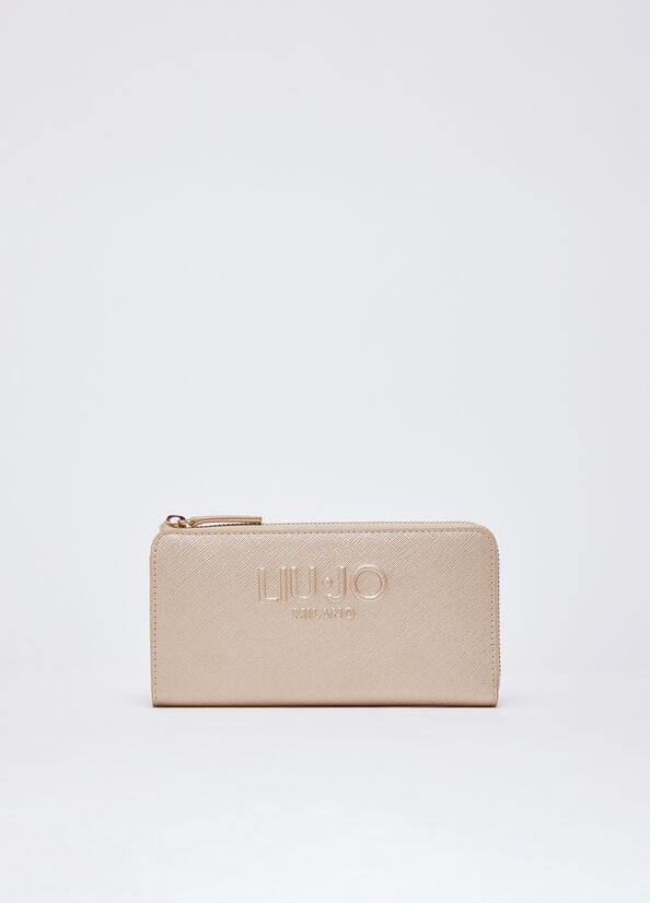 Portafoglio grande con zip
