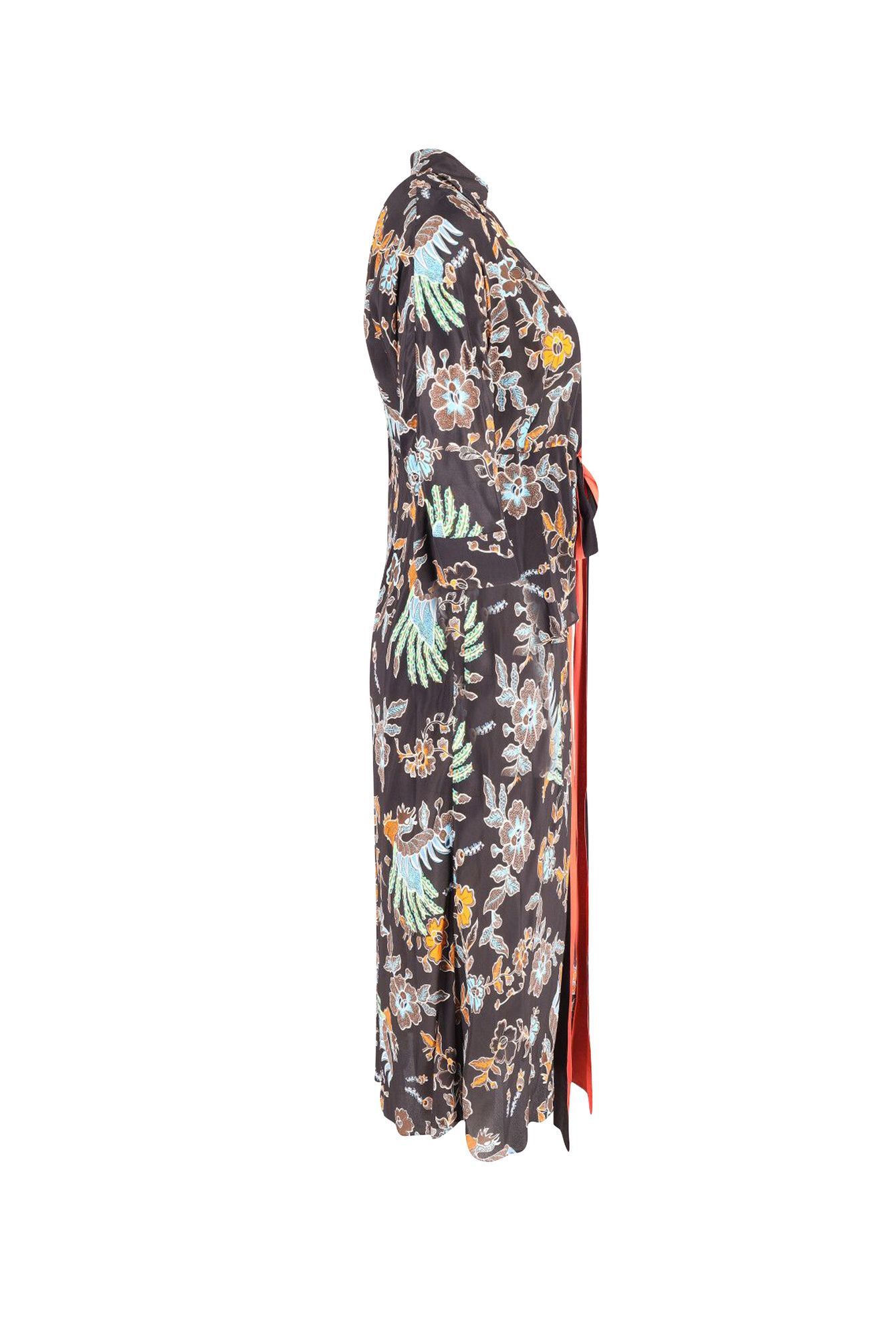 Diane Von Furstenberg Preloved Madalena Wrap Dress in Multicolor Viscose