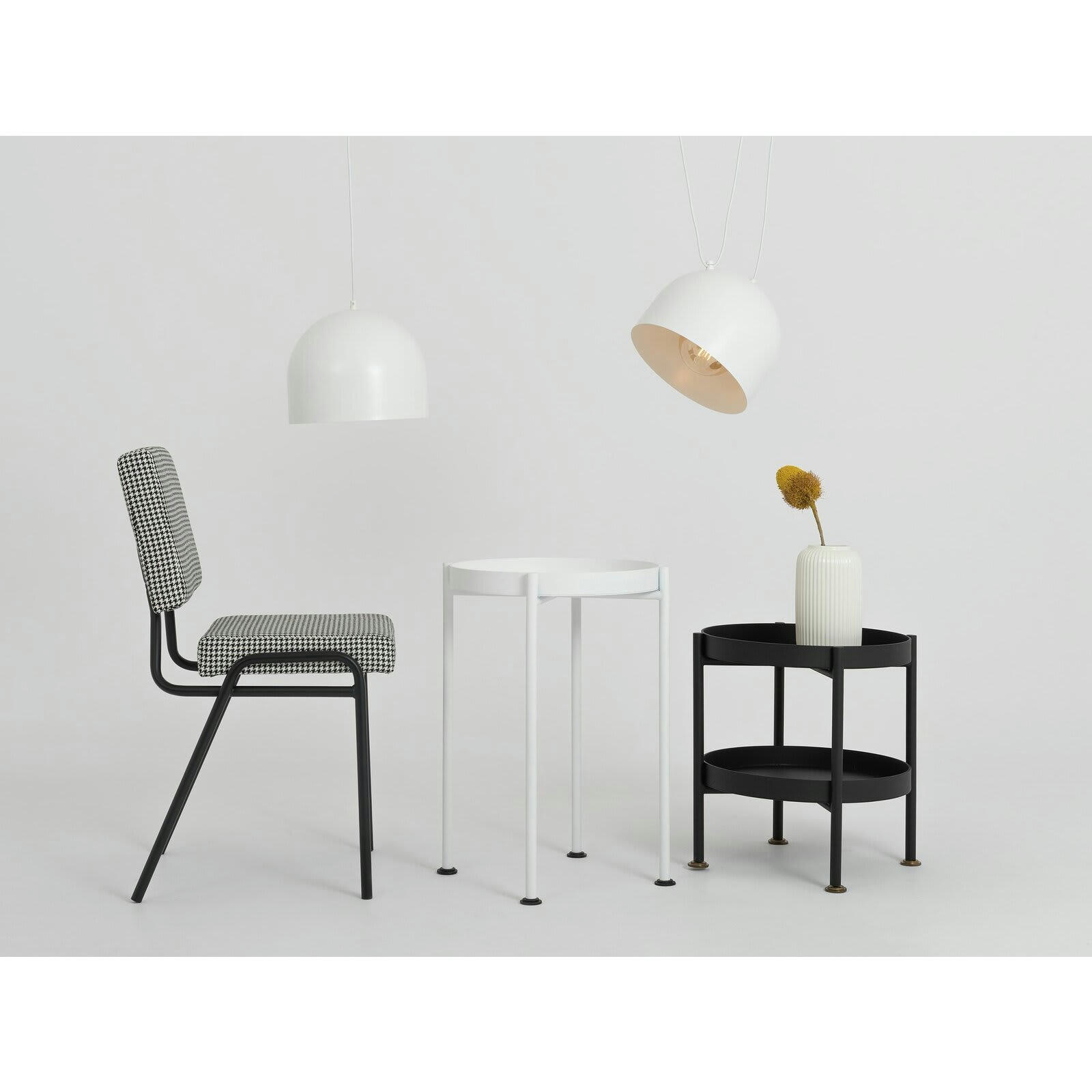 POPO - Suspension Acier Blanc 27x27x23 cm