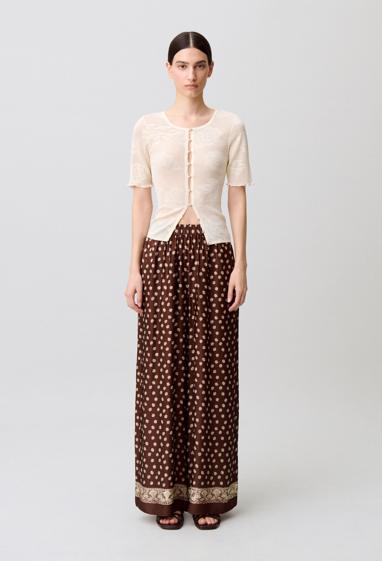 Pantalon fluide imprimé