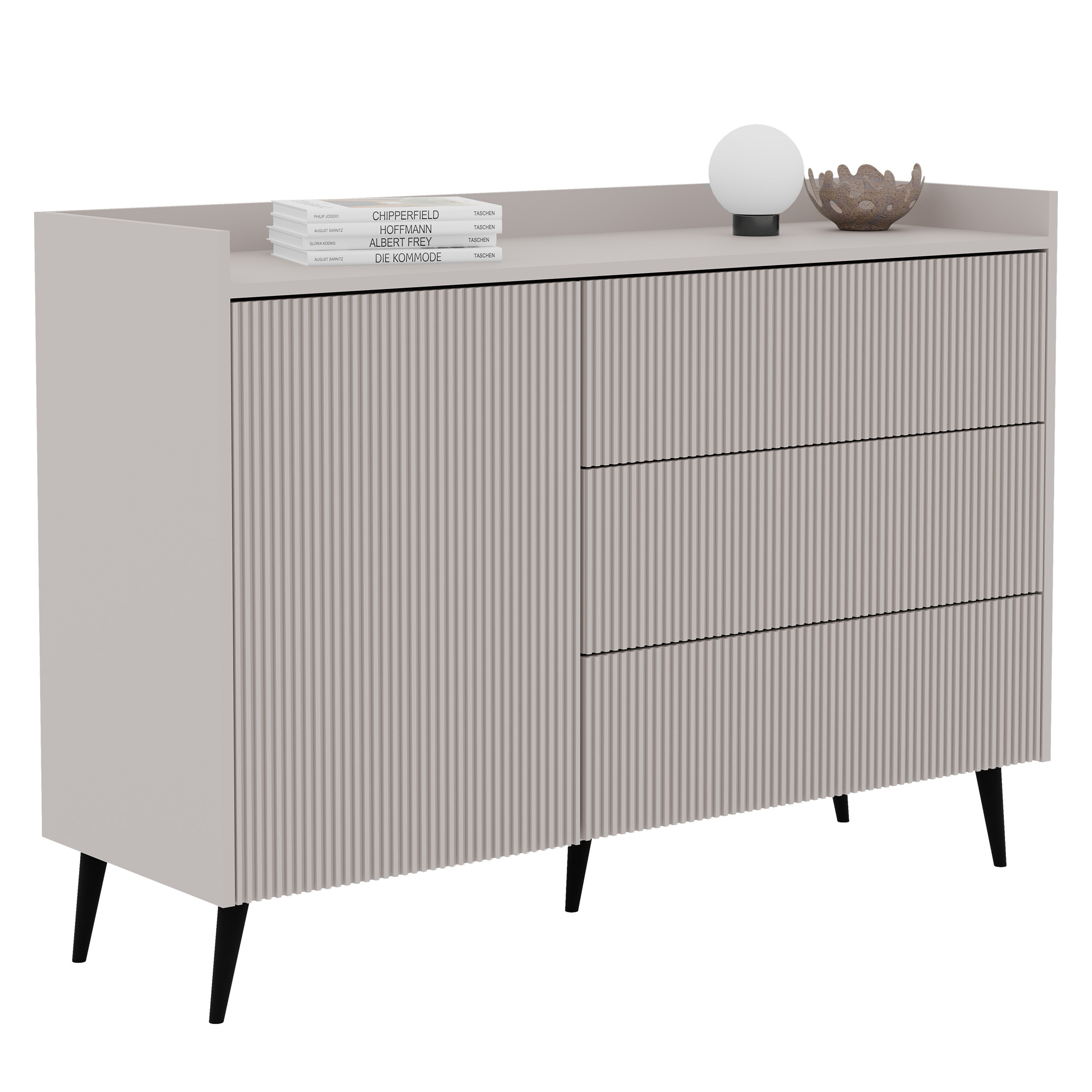 Komoda z szufladami SCALA 126 cm kaszmir