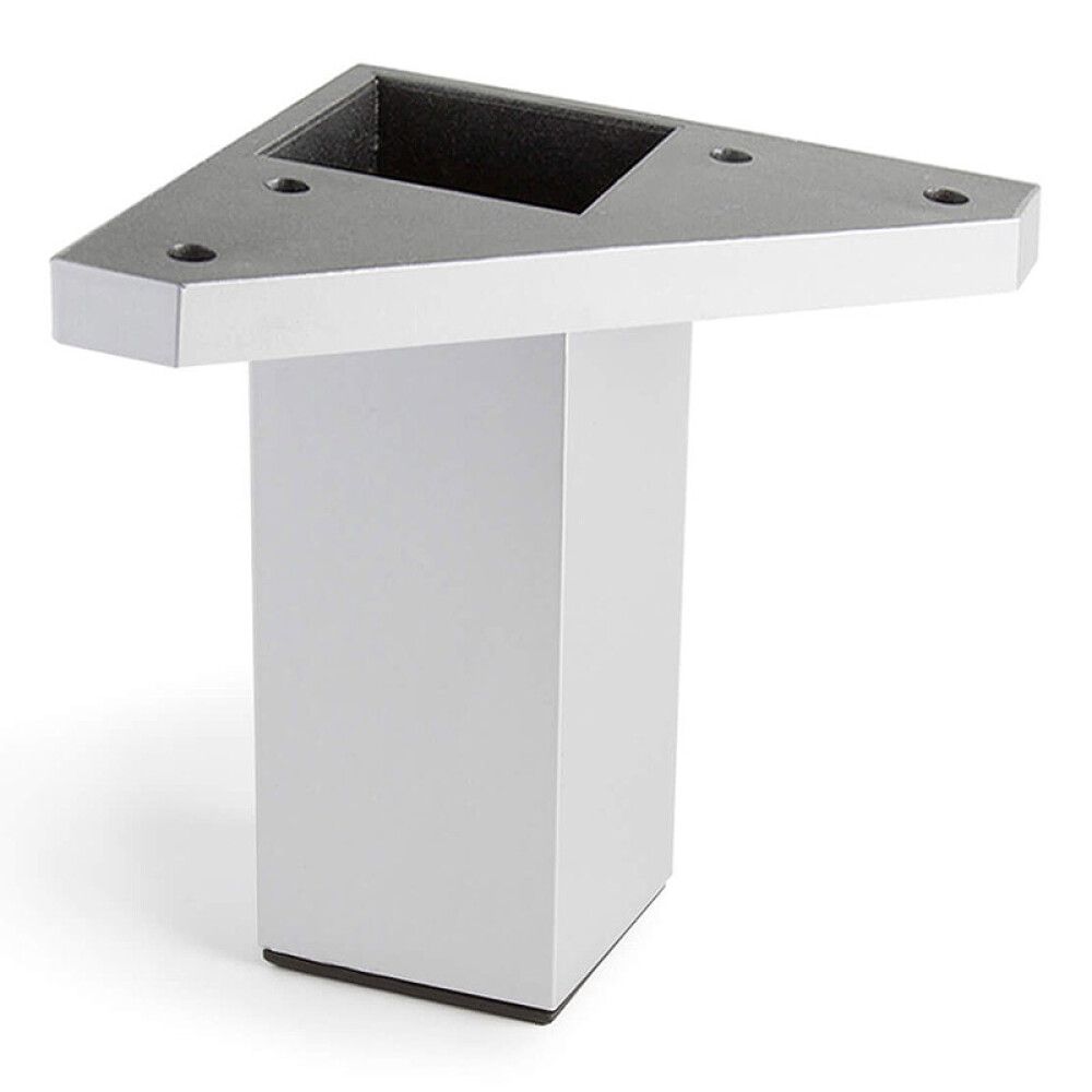 MØBELBEN REI ABS-PLAST 40X40X100MM ALUMINIUM