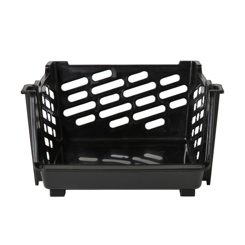 Opbergmand - zwart - 22x44x33.5 cm