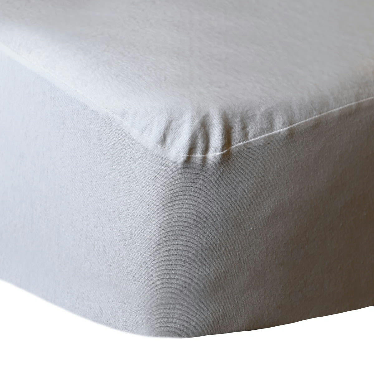 SECURE - Protège matelas en coton bonnet 30 cm 160 gr/ blanc 180x200 cm