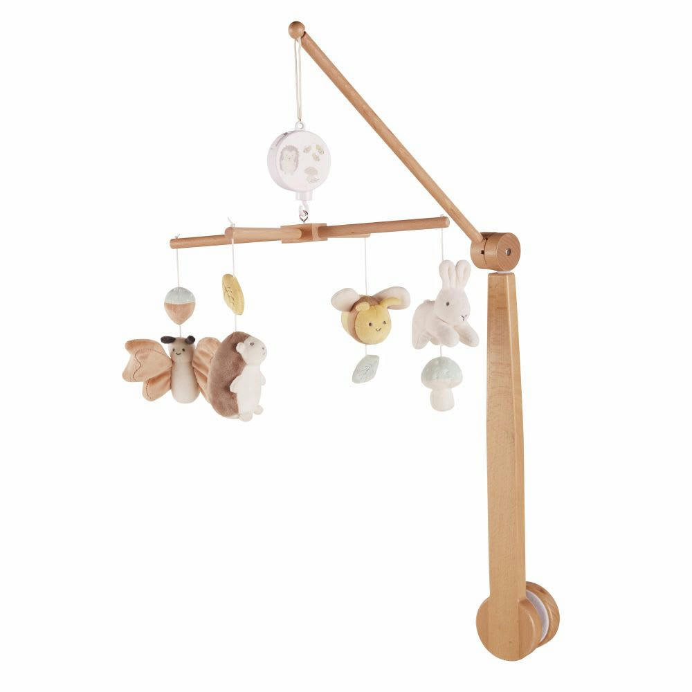 OULANKA - Mobile musicale bébé animaux et végétaux multicolores