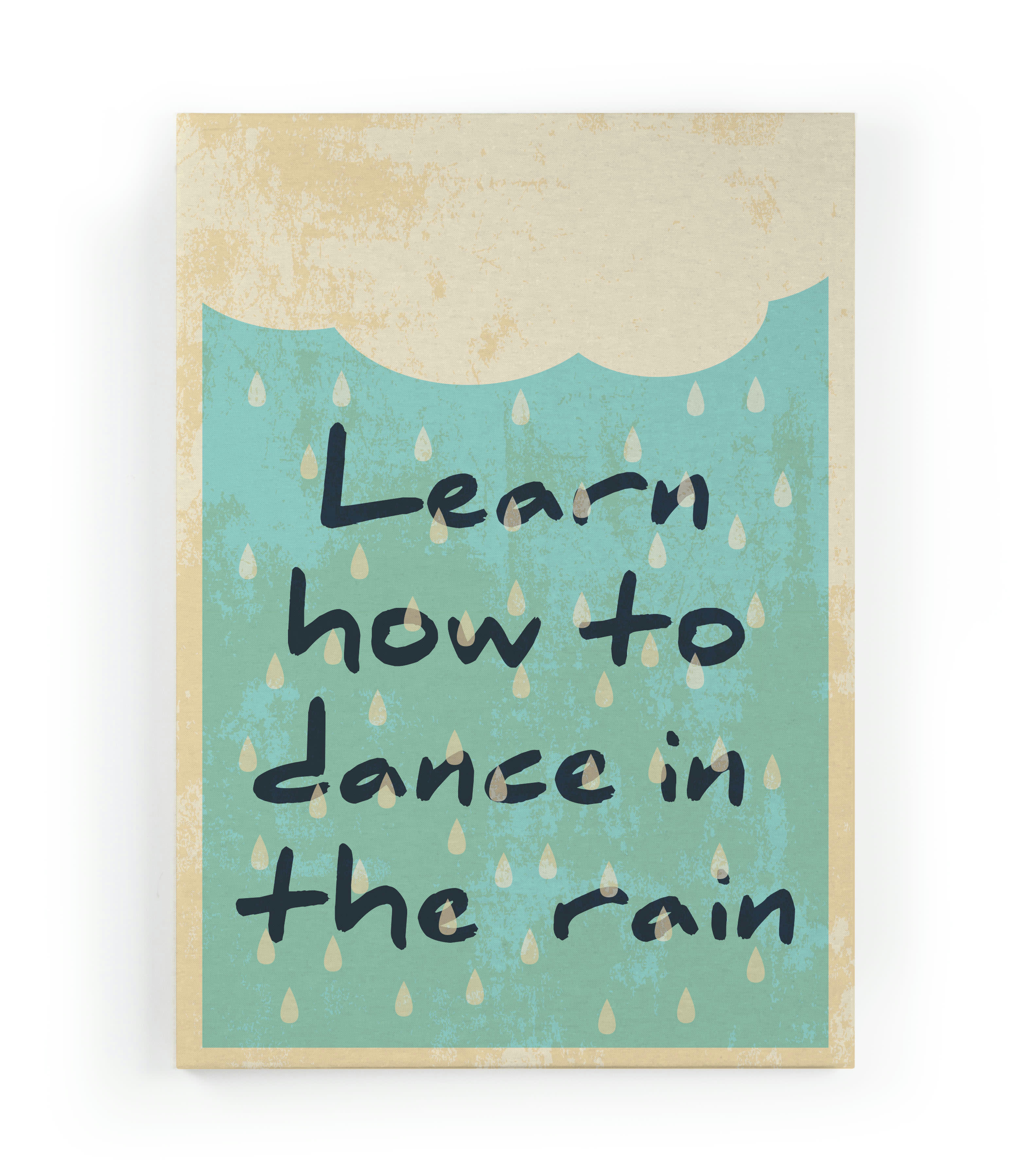 DANCE IN THE RAIN - Peinture sur toile 60x40 imprimé HD danser sous la pluie