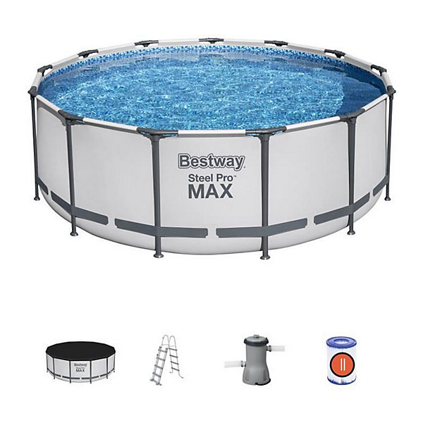 BESTWAY Piscine hors sol ronde Steel Pro Max Pool Set 396x122cm 5618W