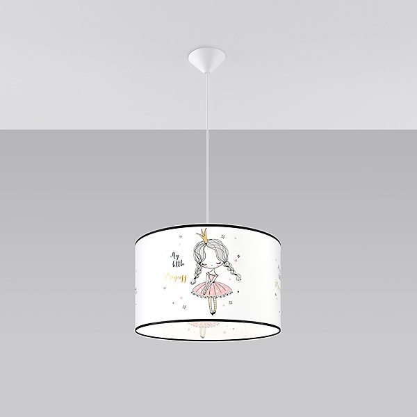 Lampe suspendue en PVC 1 lampes 40x40x95cm Sollux