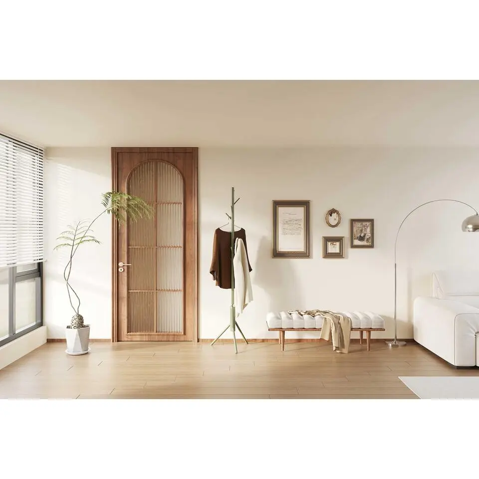 Staande kapstok Kassie - &Oslash;48 x 174 cm - Groen / Metaal