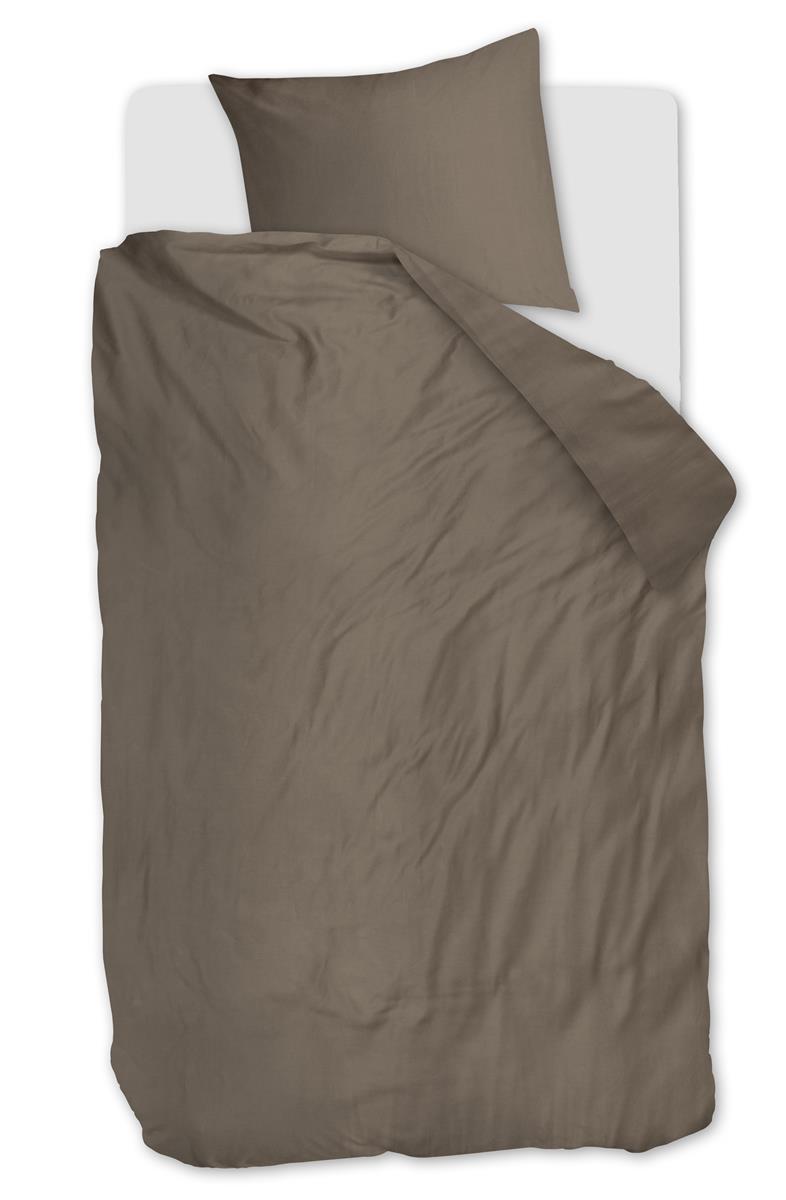Beddinghouse Change dekbedovertrek - Effen - Eenpersoons - 140x200/220 - Taupe