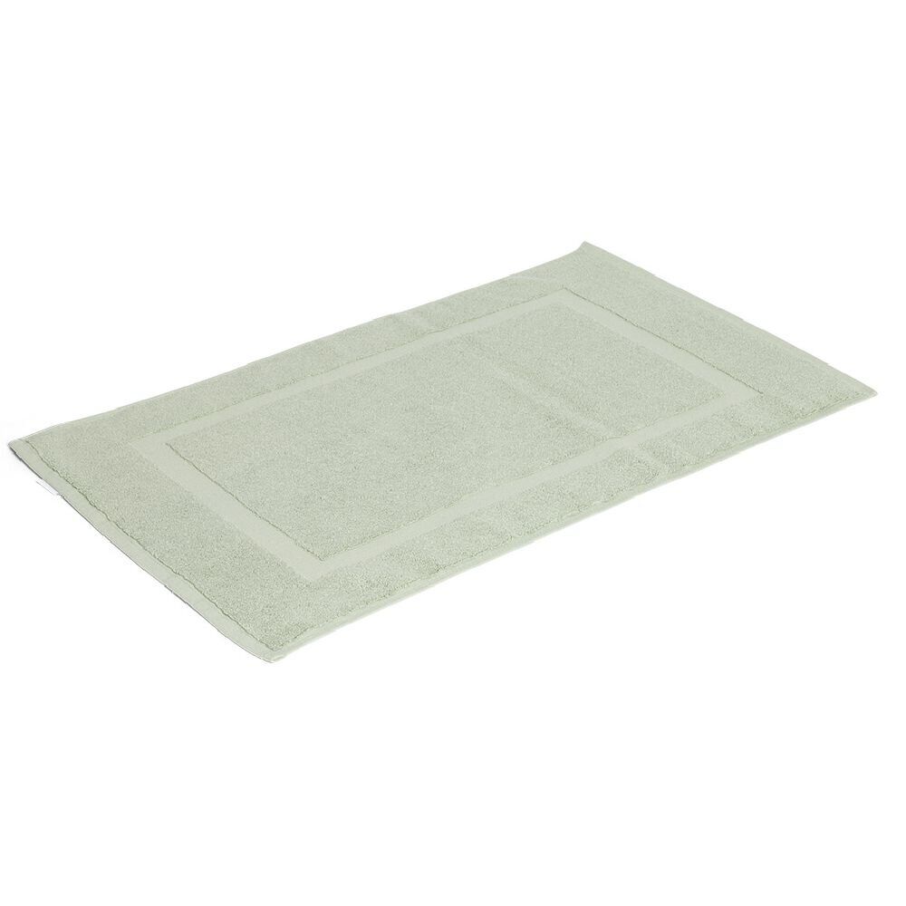 Tapis salle de bain coton vert 70x40 cm