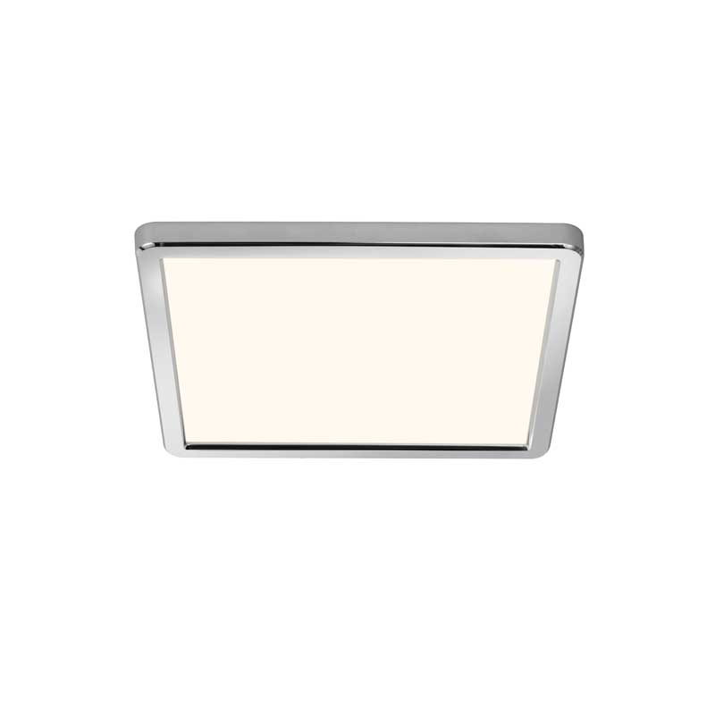 Nordlux Oja Plafondlamp - LED - 3000/4000K - Chroom - Vierkant