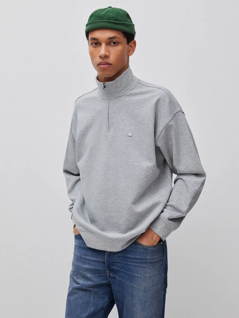 Half-zip sweatshirt