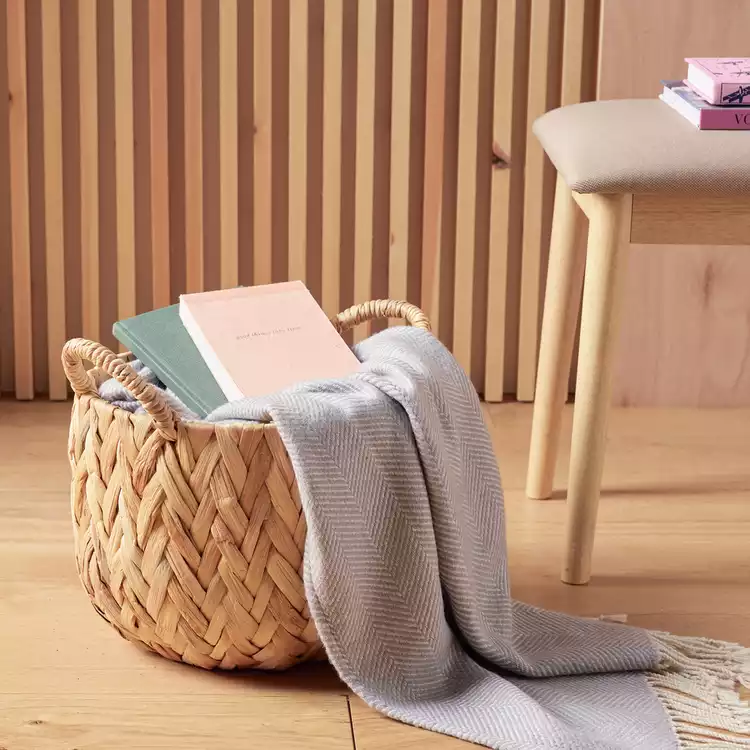 Habitat 8 Litre Woven Herringbone Basket