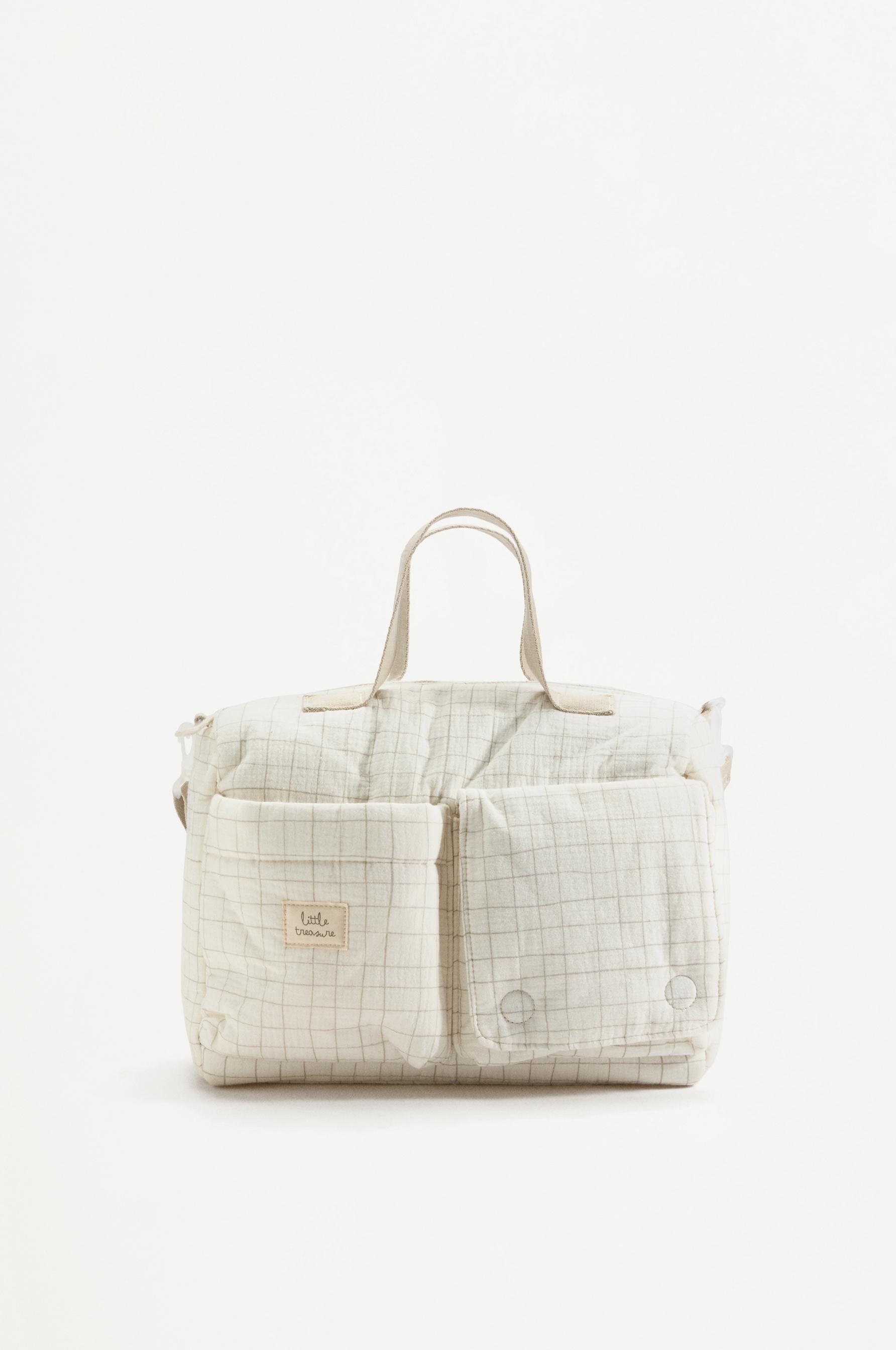 BOLSO BOWLING CUADROS MATERNIDAD