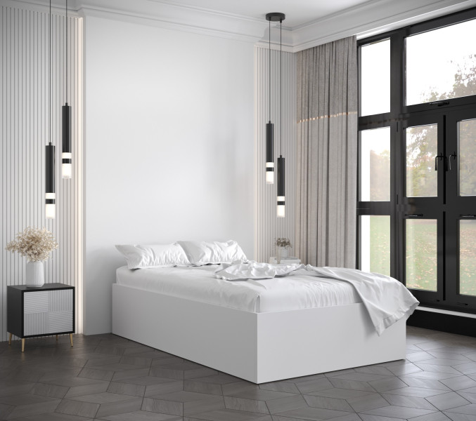 Łóżko hotelowe do sypialni pojedyńcze Bella 90x200