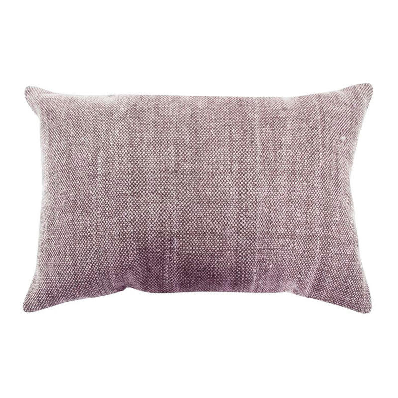 VINTAGE - Coussin effet délavé rose poudré 60x40