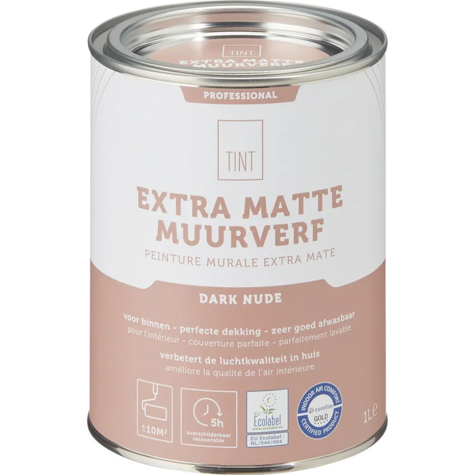Kwantum Muurverf | Muurverf Professional Dark Nude 1 L 1L
