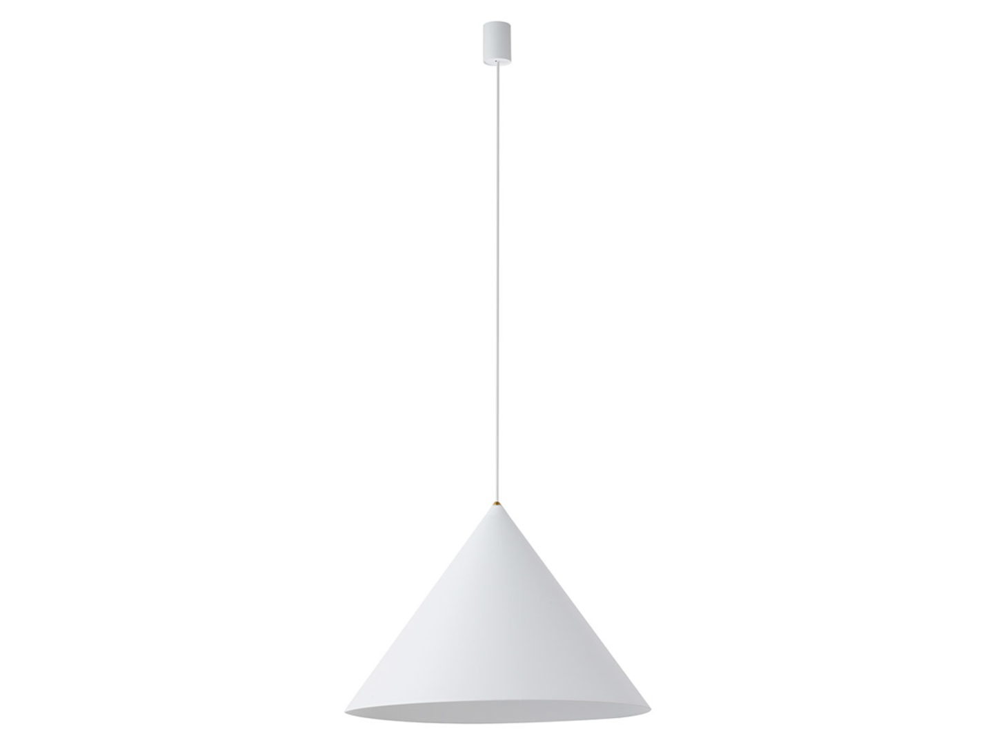 Lampa wisząca Zenith 50 cm stalowa biała