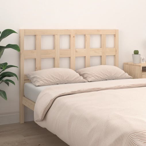NNEVL Bed Headboard 185.5x4x100 cm Solid Wood Pine