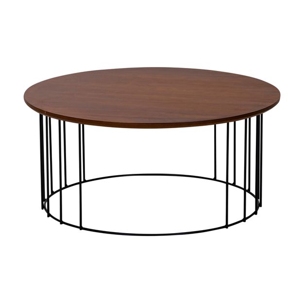 MESA DE CENTRO REDONDA 70 CM HELMON