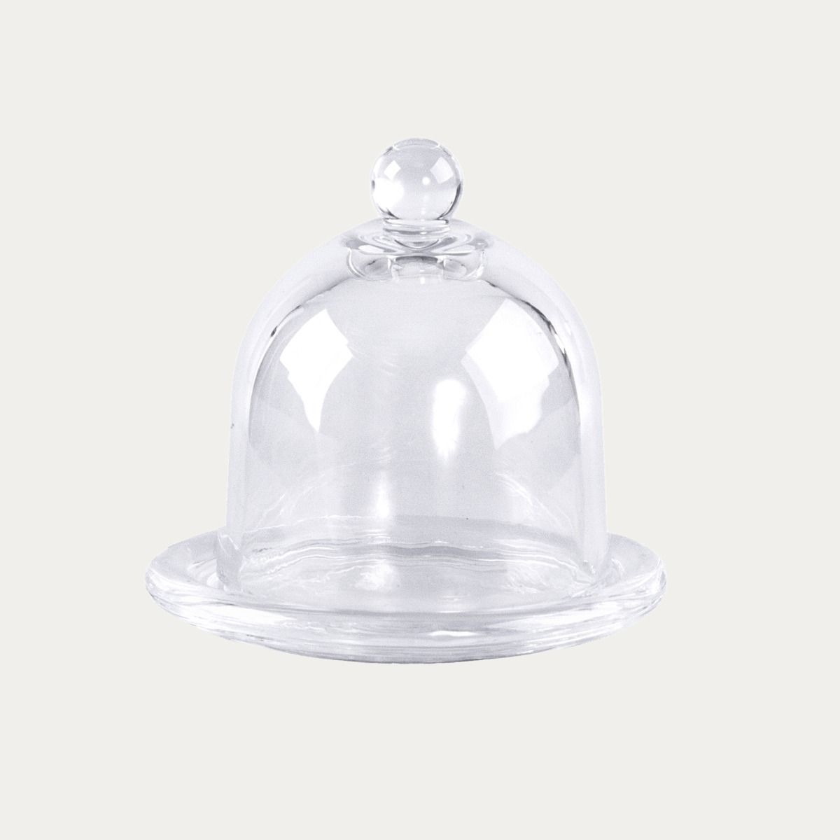 Pojemnik SIMPLE szklany z kloszem 9x9 cm