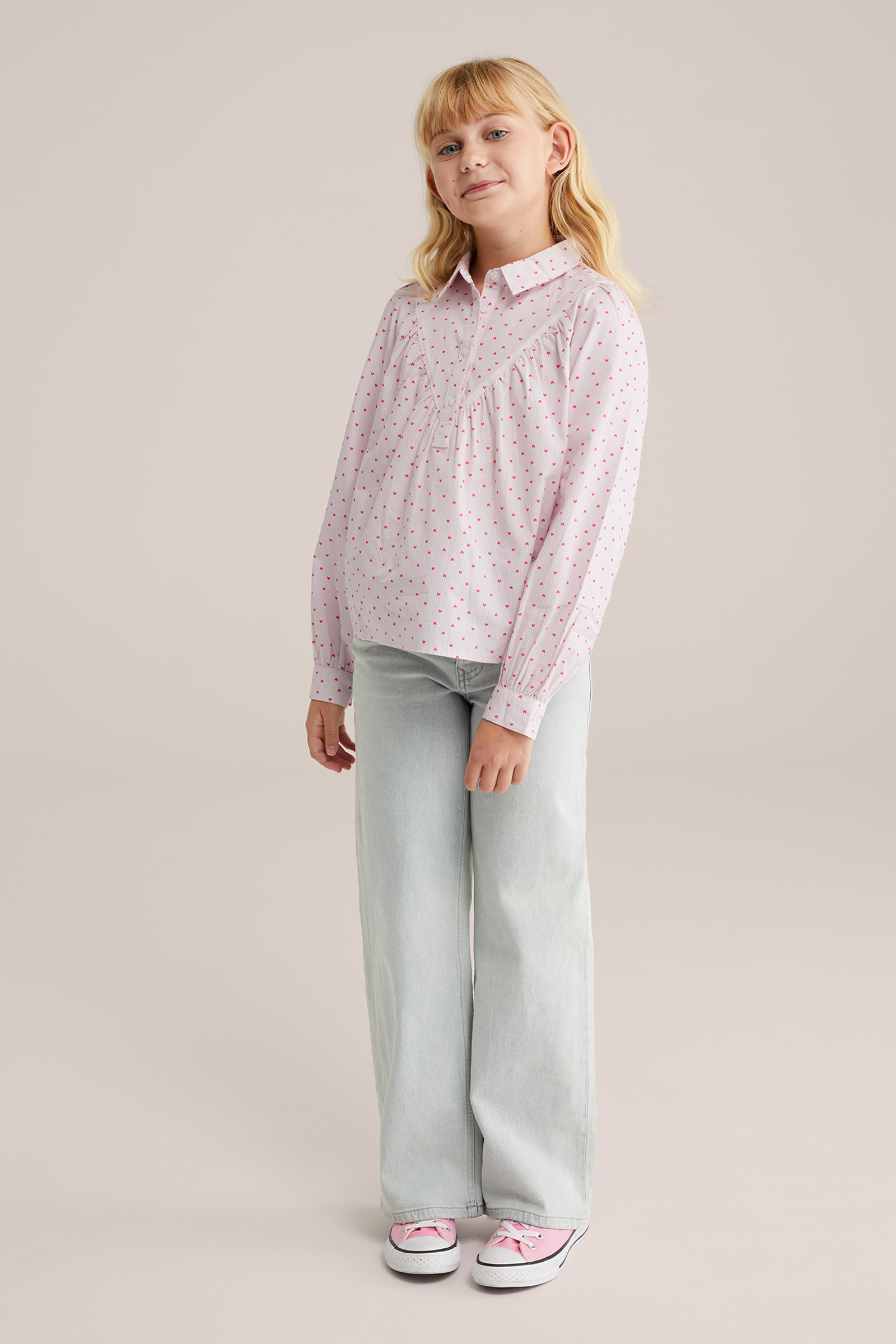 Meisjes blouse met print