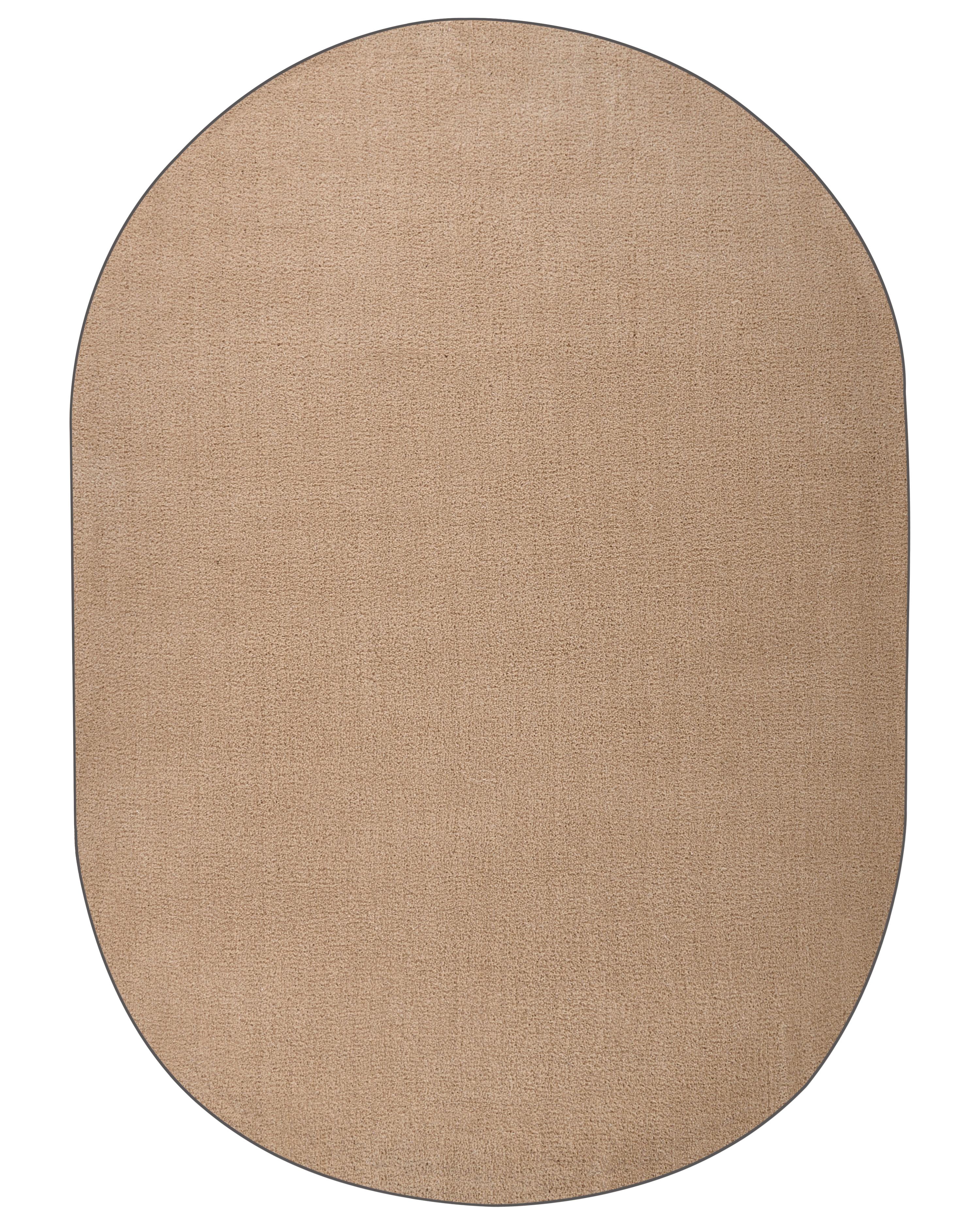 Shaggy Rug DEMRE Sand Beige 160 x 230 cm