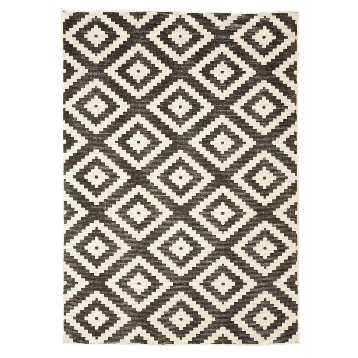 OUTDOOR BC ROMA REVERSIBLE - Tapis extérieur noir 160x230