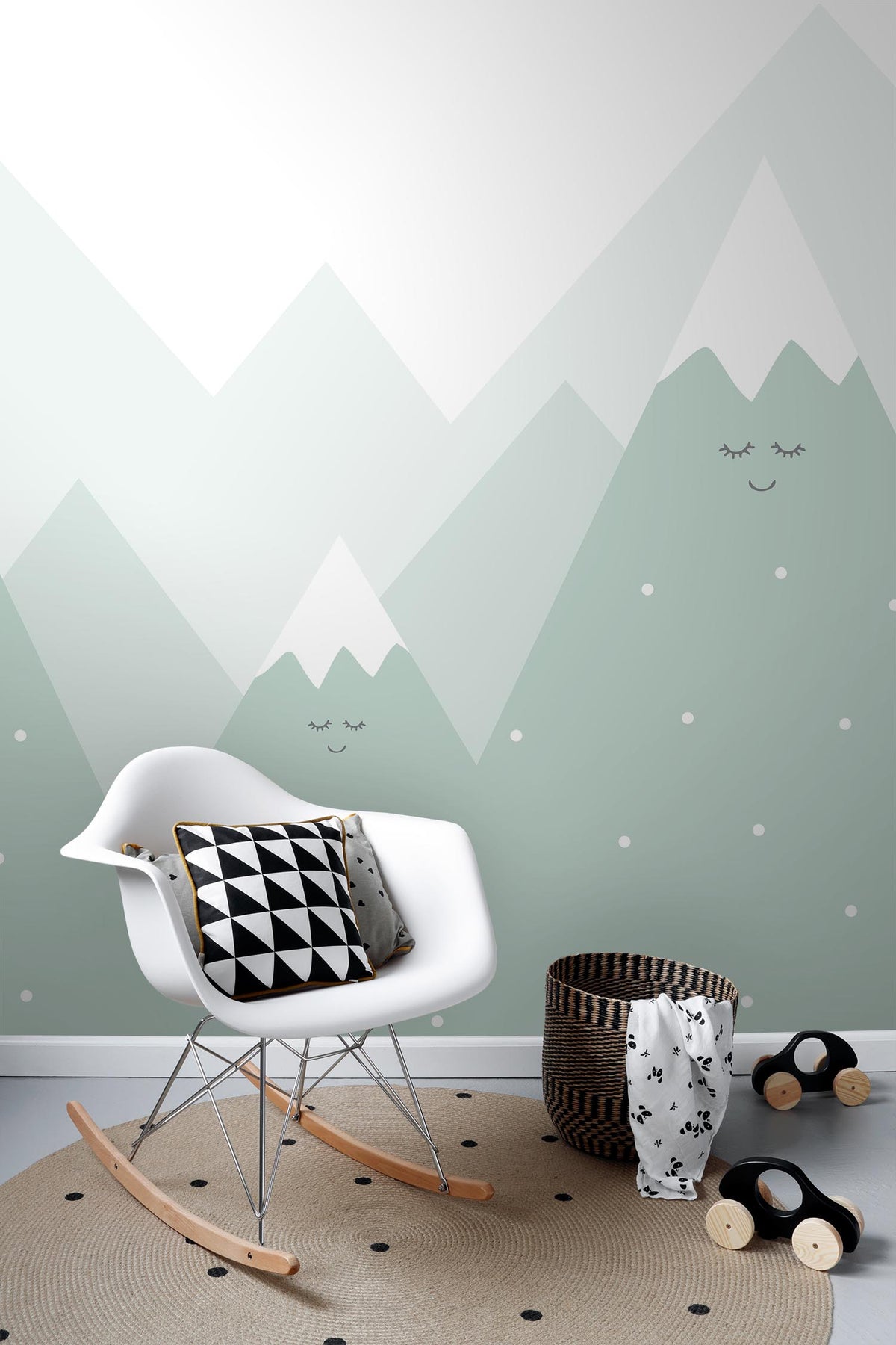 Sanders & Sanders fotobehang bergen mintgroen - 200 x 279 cm - 950006