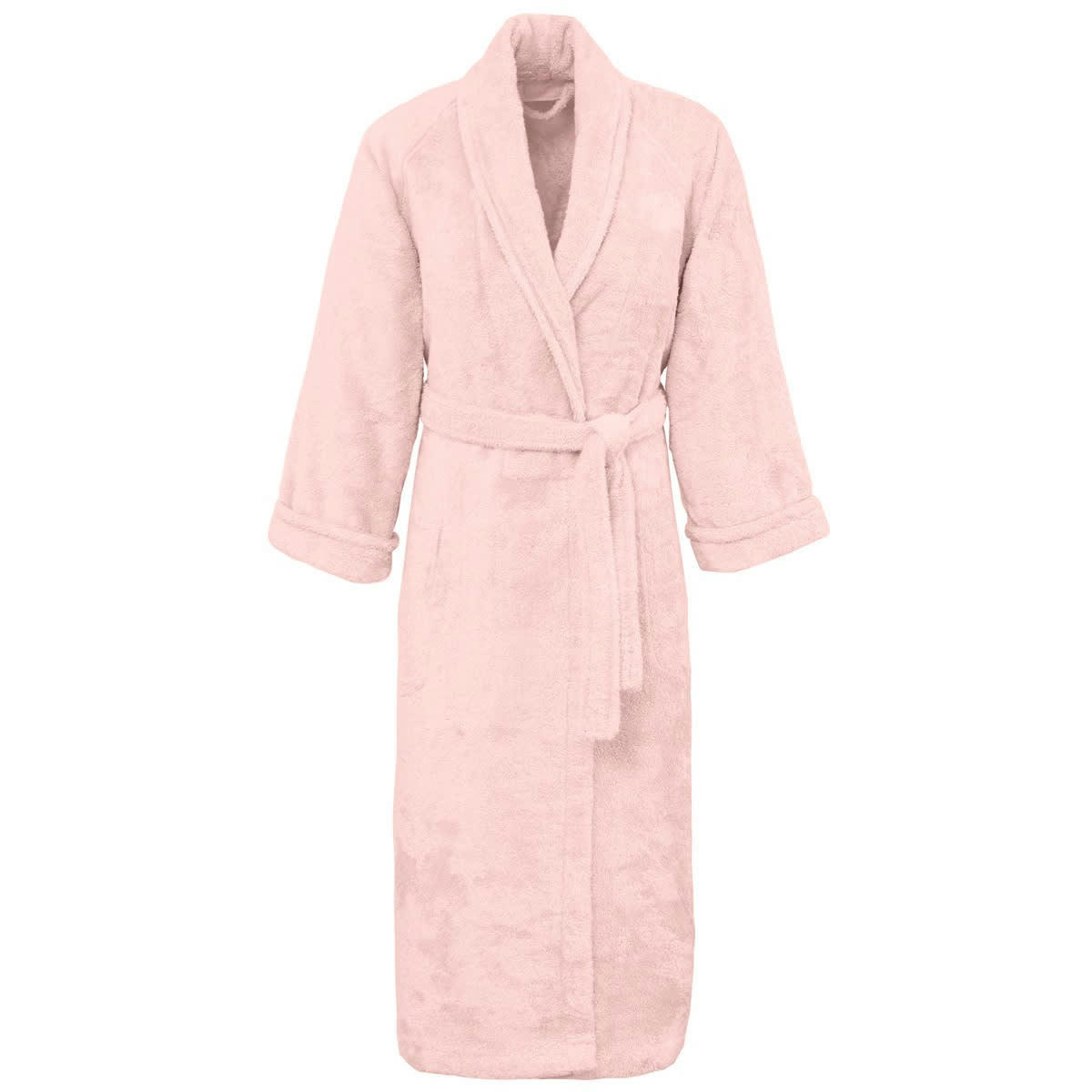 SENSILK - Peignoir col chale coton/modal Poudre L