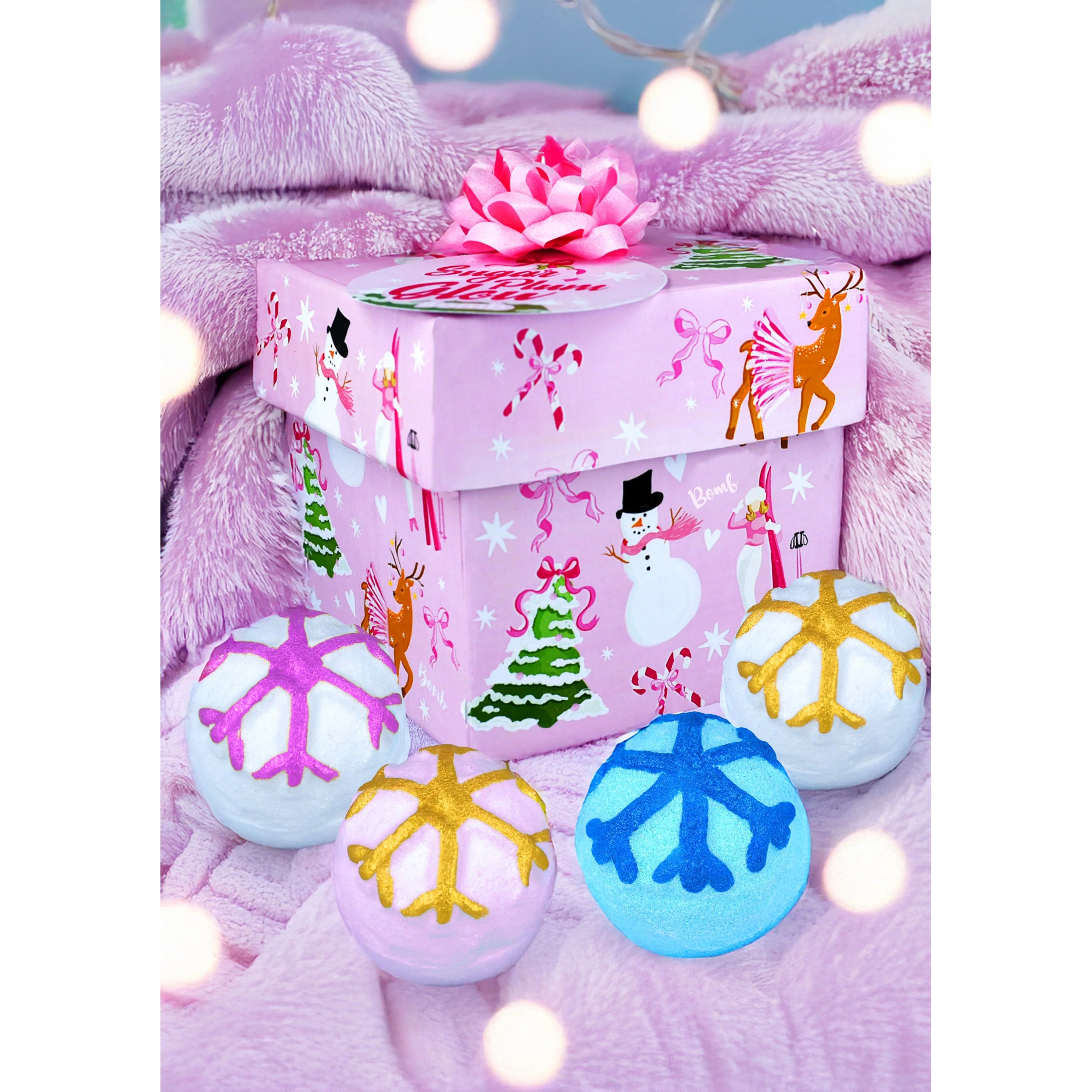 Bomb Cosmetics Sugar Plum Glow Christmas Bath Bomb Gift Set