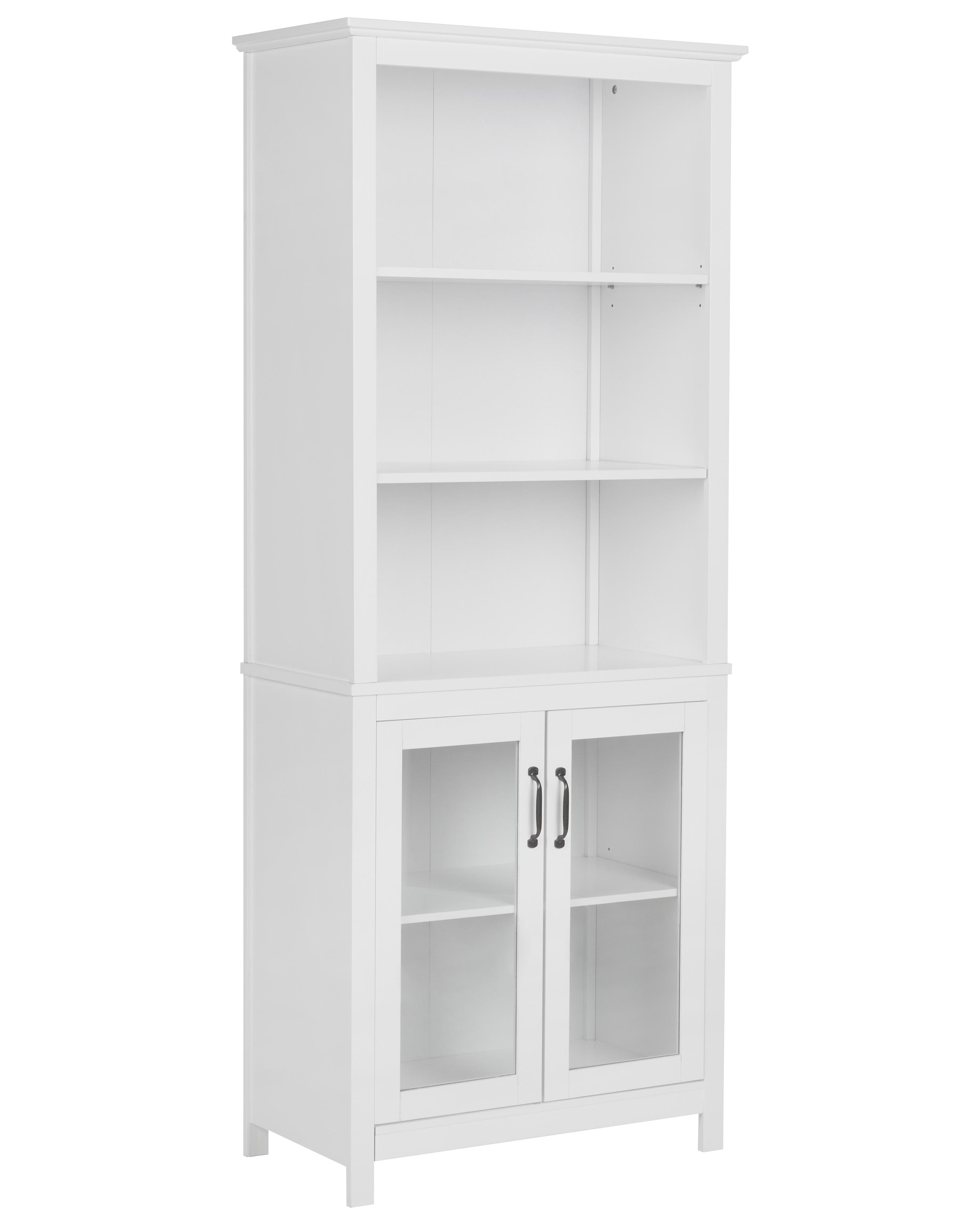 Glass Display Cabinet LUSBY 75 cm White