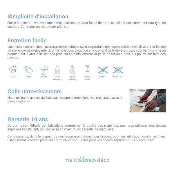 Crédence cuisine fond de hotte L'aqueduc à trois étages du Pont du Gard - Alu composite - L 70 cm x H 60 cm - MaCrédenceDéco