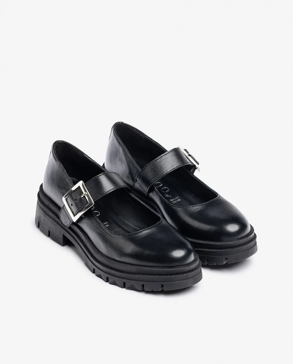 Zapato plano CHAM-006 negro