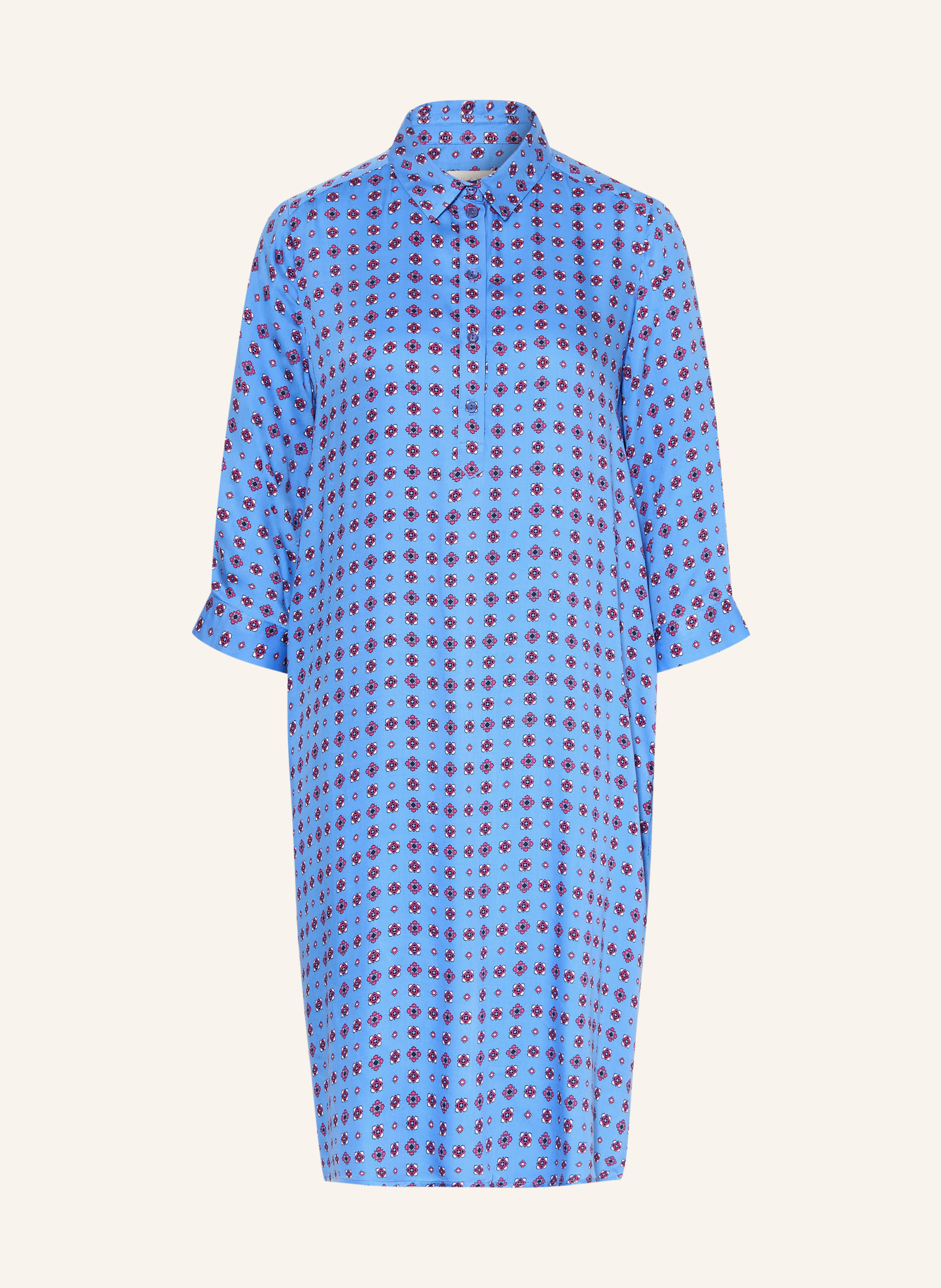 MILANO ITALY Hemdblusenkleid mit 3/4-Arm