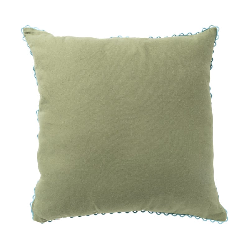 Kussen met print - groen - 45x45 cm