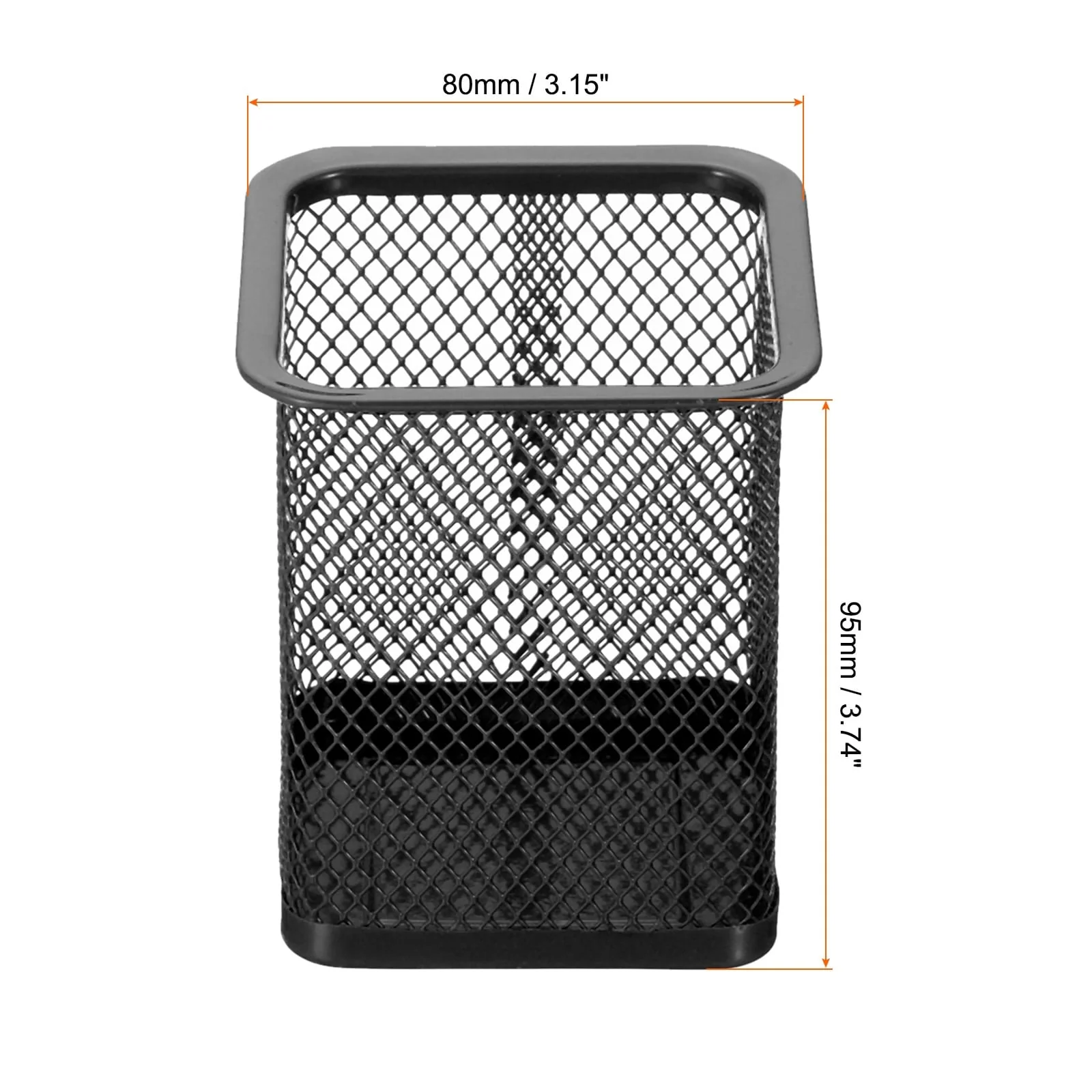 Mesh Pen Holder Pencil Holder Pencil Basket Pen Cup Organizer Square - 80 x 95mm