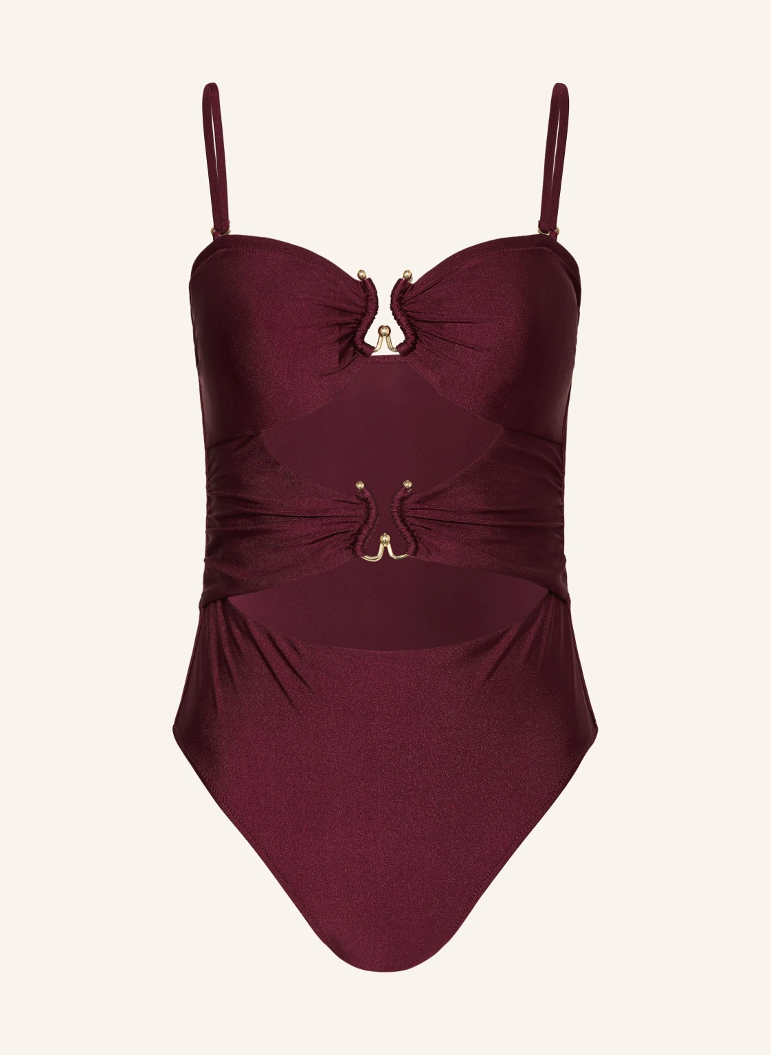 MRS & HUGS Bandeau-Badeanzug mit Cut-outs