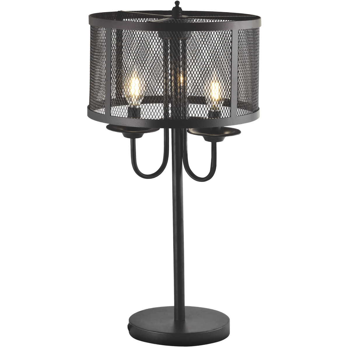 Lampa stołowaczarna SOHO3xE14x12W wys:68cm Polux