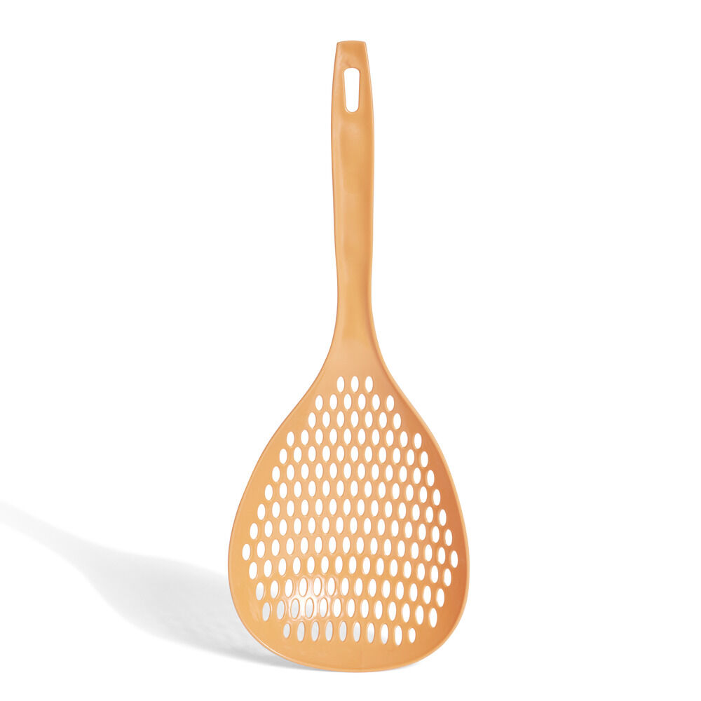 Cuillère écumoire plastique blanc ou orange