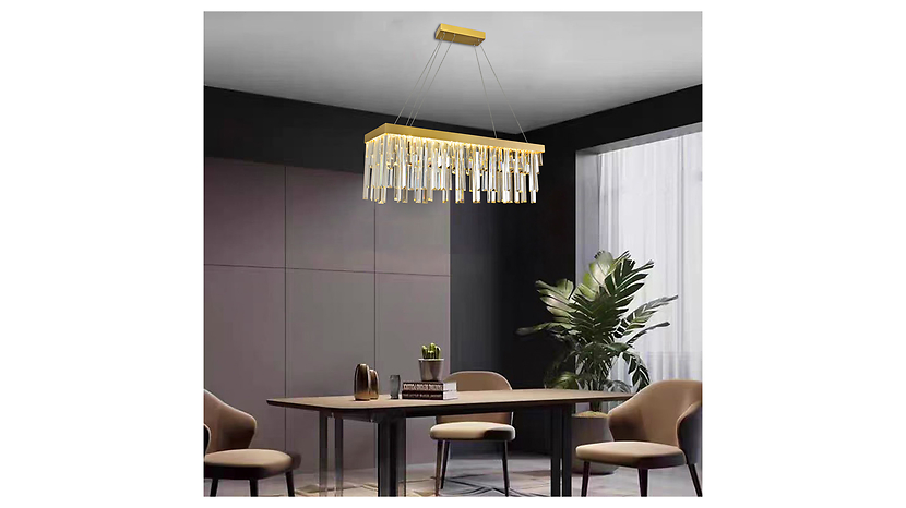 Lampa wisząca Lauret LED ze ściemniaczem złota