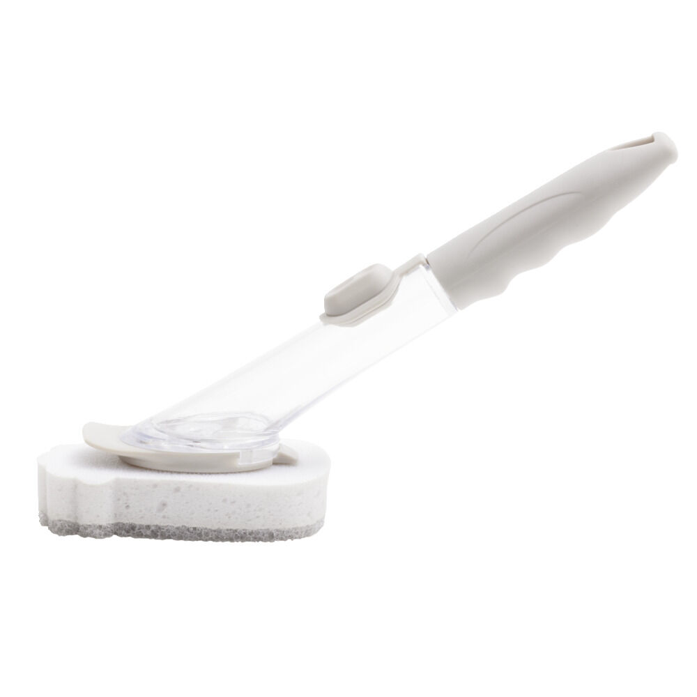 Brosse de nettoyage en mousse avec distributeur de savon intégré L27,5cm