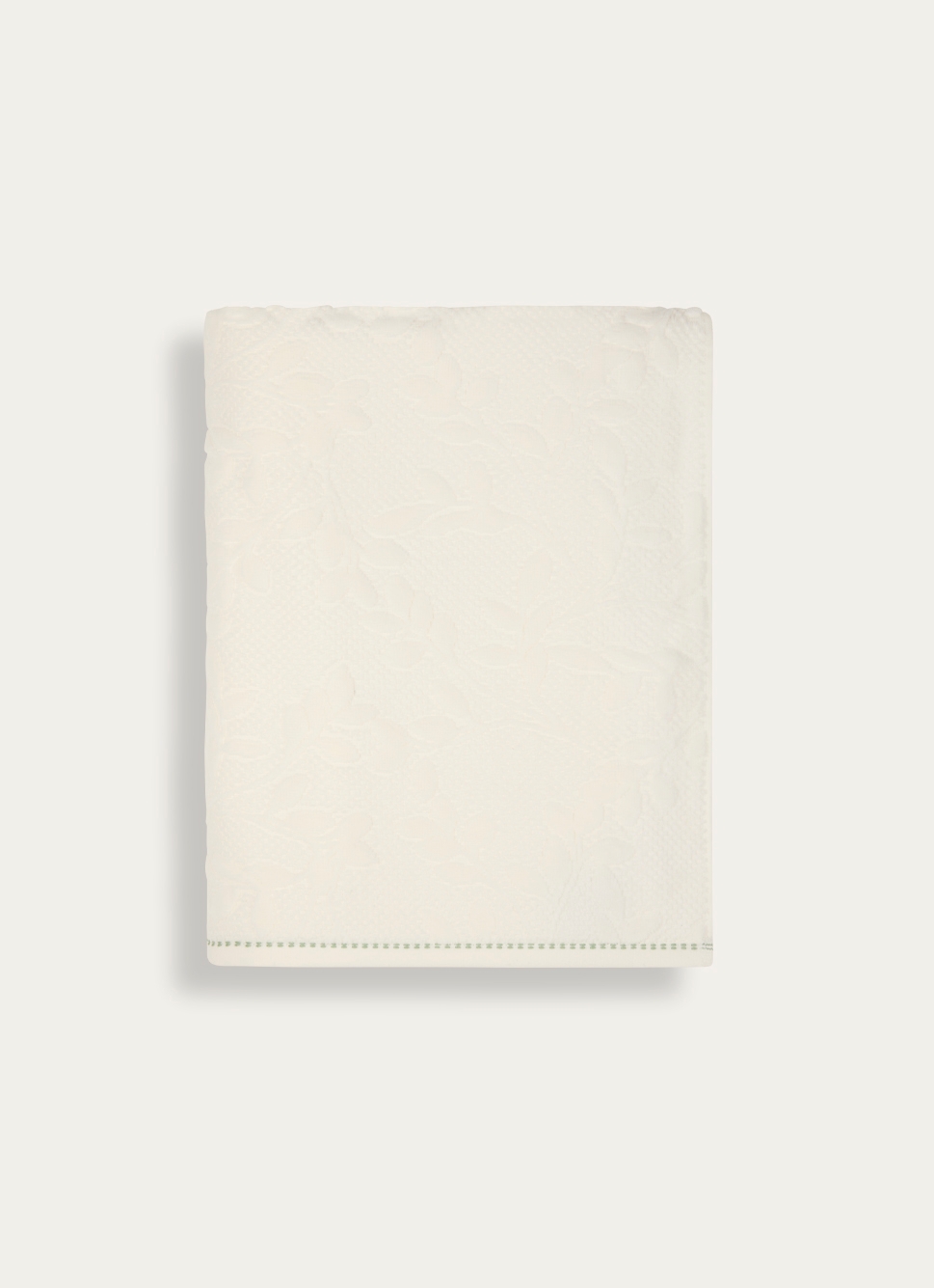 DRAP DE BAIN JACQUARD UNI ECRU