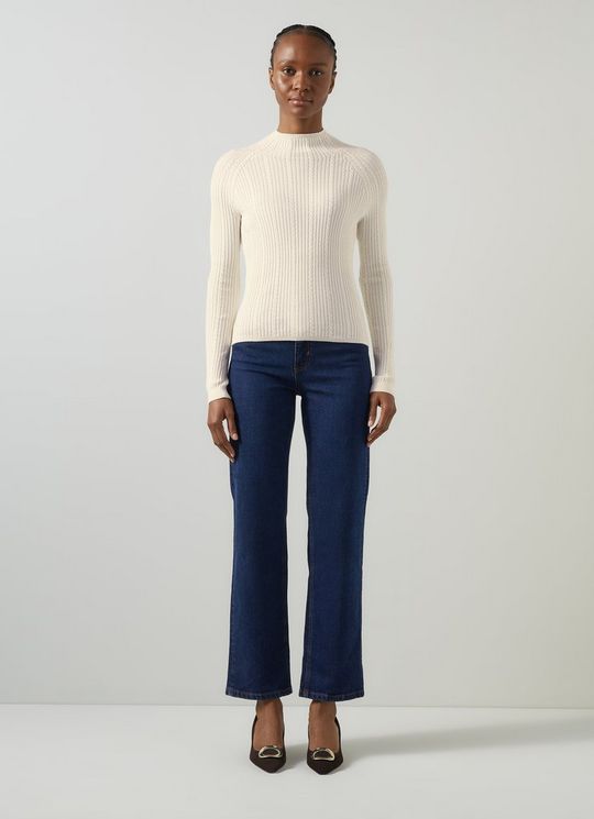 West Coconut Milk Cable Stitch Sweater