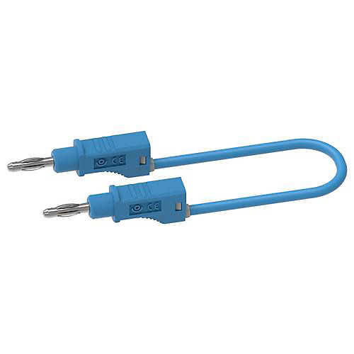 Electro PJP 2112-CD1-100BL - Cordon de mesure banane mâle 4 mm, 100 cm, bleu