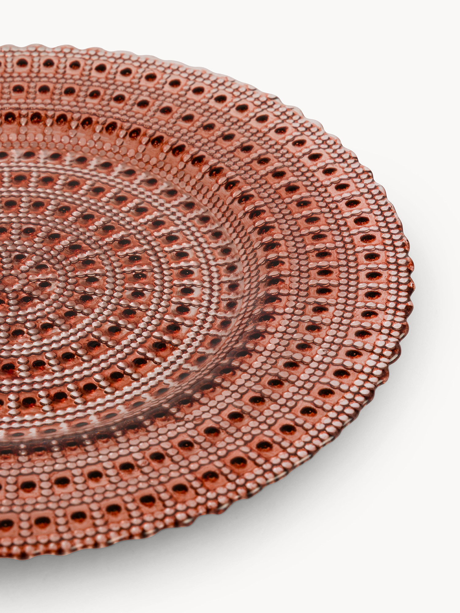 Piatto frutta in vetro